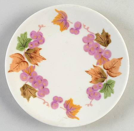 Grapes Bread & Butter Plate