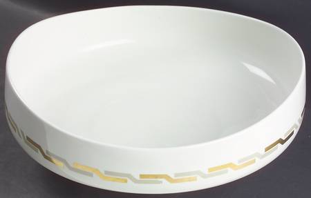 Grecian Gold 10" Large Salad Serving Bowl