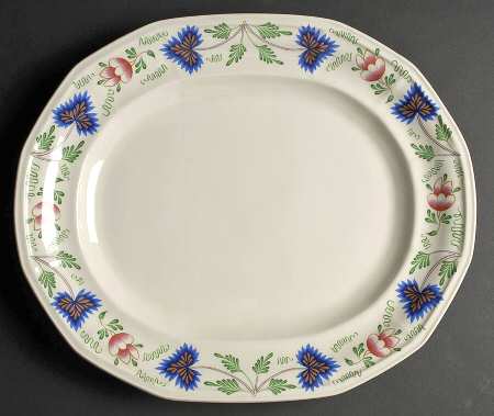 Greenfield Village 15" Oval Serving Platter