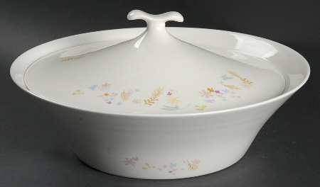 House of Flowers 1.5 Qt Round Covered Casserole