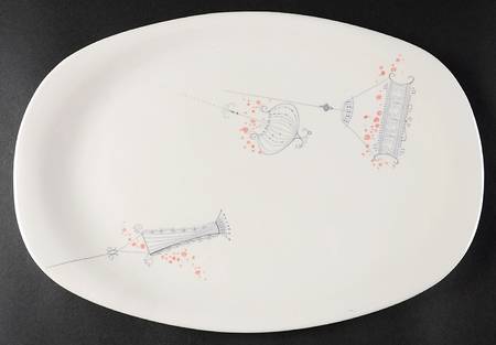 Jardinieres 15" Oval Serving Platter