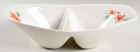 Luau 12" Oval Divided Vegetable Bowl