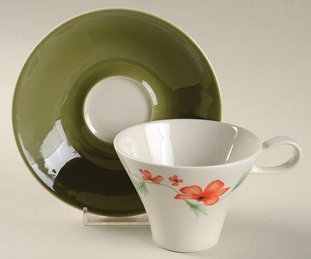 Luau Flat Cup & Saucer Set