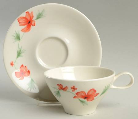 Luau Flat Cup & Saucer Set