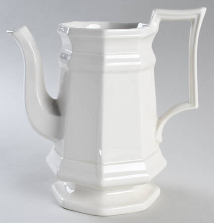 Museum White Coffee Pot No Lid