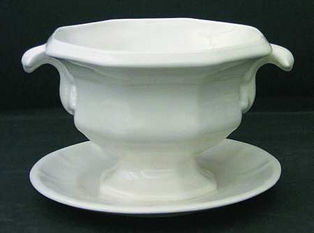 Museum White Open Sauce Boat
