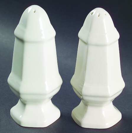 Museum White Salt & Pepper Set