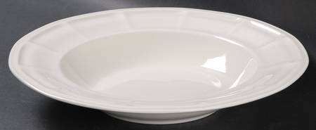 Museum White Large Rim Soup Bowl