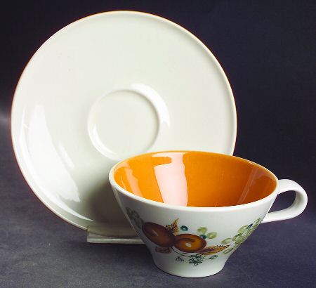 Old Orchard Flat Cup & Saucer Set