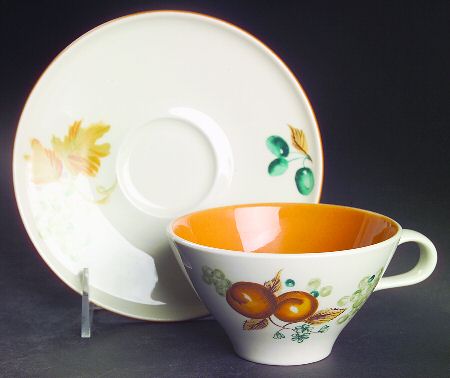 Old Orchard Flat Cup & Saucer Set
