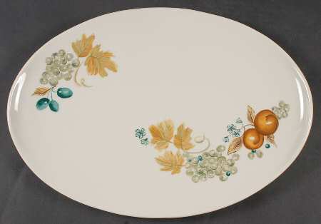 Old Orchard 15" Oval Serving Platter