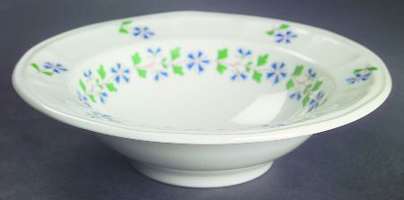 Periwinkle Rim Fruit/Dessert (Sauce) Bowl