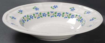 Periwinkle Large Rim Soup Bowl