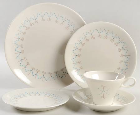 Pins and Beads 5 Piece Place Setting