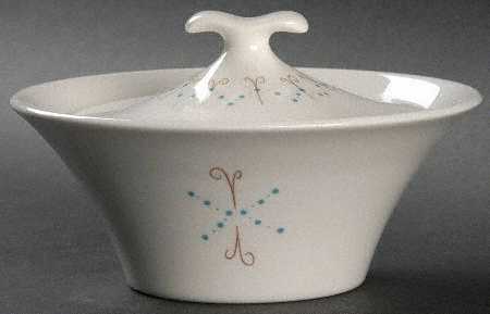 Pins and Beads Sugar Bowl & Lid