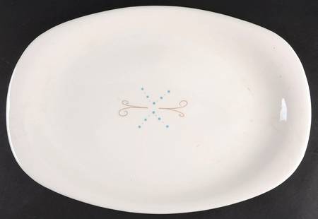 Pins and Beads 15" Oval Serving Platter