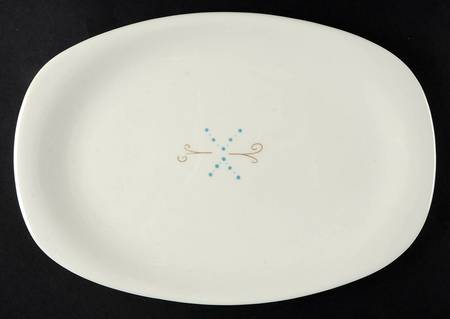 Pins and Beads 11" Oval Serving Platter