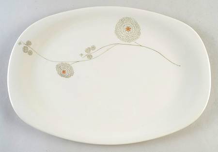 Pompon 15" Oval Serving Platter