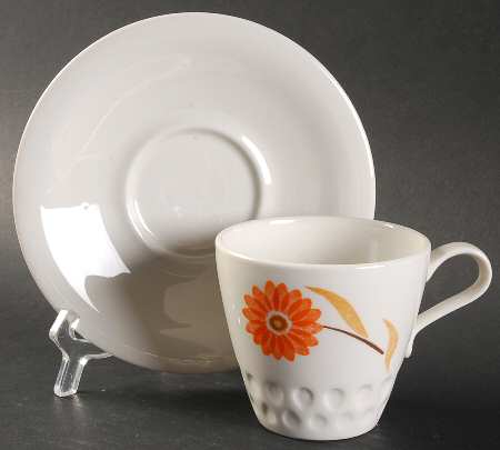 Rosette Sun Flat Cup & Saucer Set