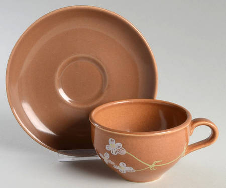 Shepherd's Purse Flat Cup & Saucer Set