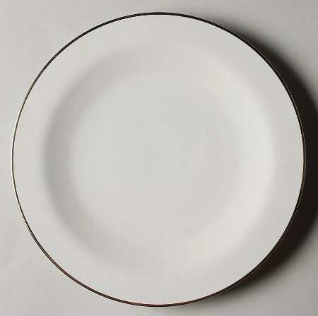 Sheer White Platinum Salad Plate