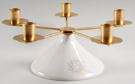 Stellar 5 Metal Light Ceramic Candelabra