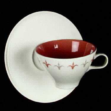 Teuton Flat Cup & Saucer Set