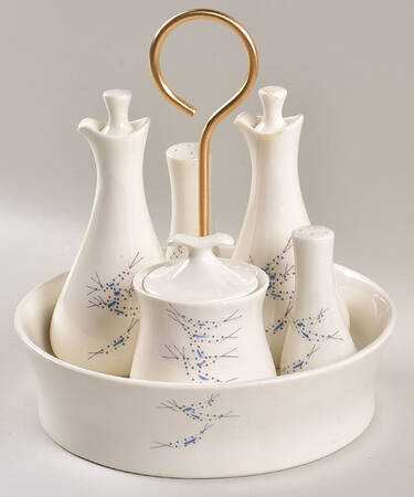 Vision (9 Piece) Condiment Set (Sap, 2 Crue, Mus & Stand)