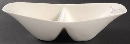 Vision 12" Oval Divided Vegetable Bowl