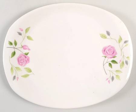Wild Rose 13" Oval Serving Platter