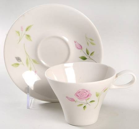 Wild Rose Flat Cup & Saucer Set