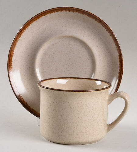 Snowdrop Flat Cup & Saucer Set