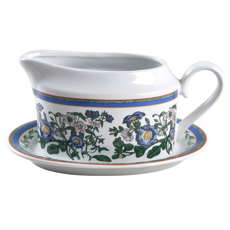 Smithsonian Botanic Gravy Boat & Underplate