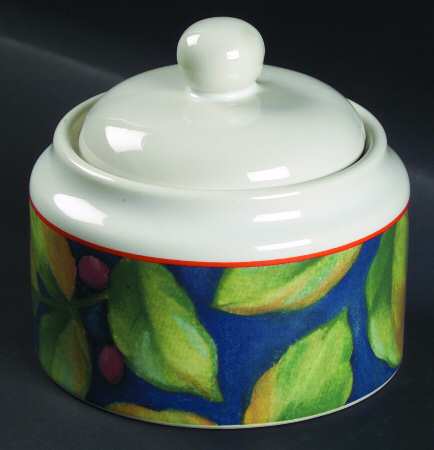 Java Sugar Bowl & Lid