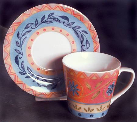 Sanibel Flat Cup & Saucer Set