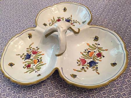 010835 3-Part Relish with Center Ceramic Handle