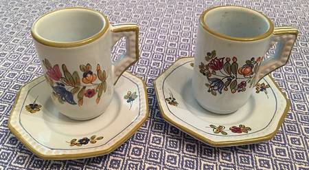 010835 Flat Demitasse Cup & Saucer Set