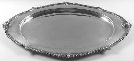 St James (Silverplate Hollowware) Large Plated Meat Platter No Well