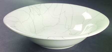 Carrara Modern White Gold 9" Round Vegetable Bowl
