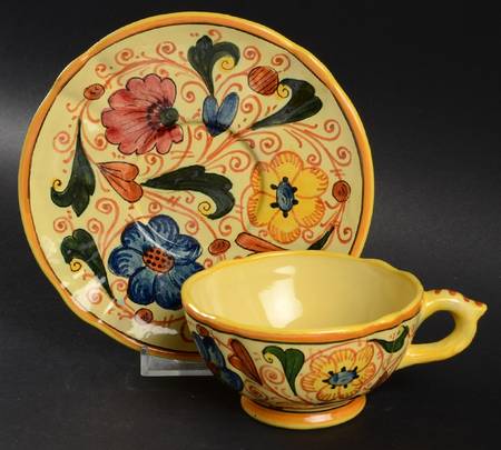 Lorenzo Flat Cup & Saucer Set
