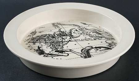 Astrology Large Rim Soup Bowl