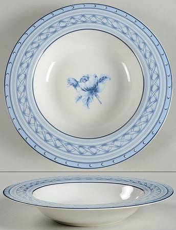 Cottage Rose Rim Soup Bowl
