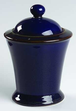 Prairie Midnight Pond Blue Sugar Bowl & Lid