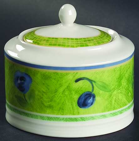 Cote D Azur Sugar Bowl & Lid