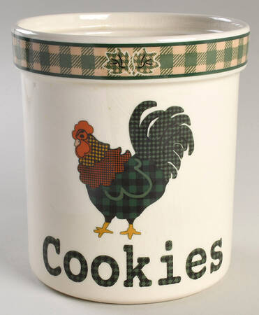 Rooster Morn Cookie Jar No Lid