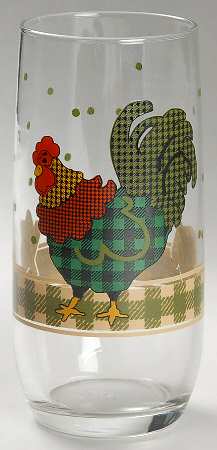 Rooster Morn 14 Oz Glassware Tumbler