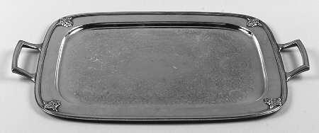 Adoration (Silverplate, Hollowware) Small Silverplate Waiter Tray