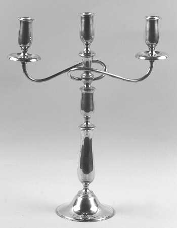 Springtime (Silverplate, Hollowware) Large 3 Light Candelabra