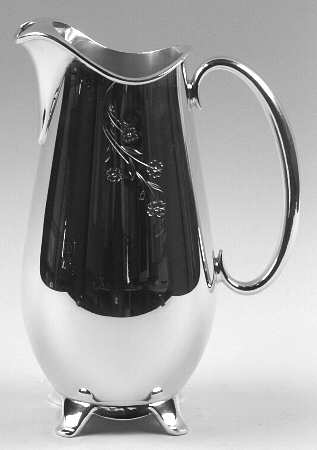 Springtime (Silverplate, Hollowware) Plated Water Pitcher with Ice Lip