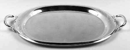 Springtime (Silverplate, Hollowware) Medium Silverplate Waiter Tray